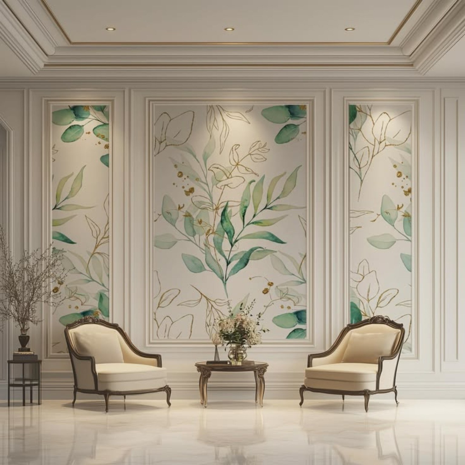 Soft Botanicals wallpaper